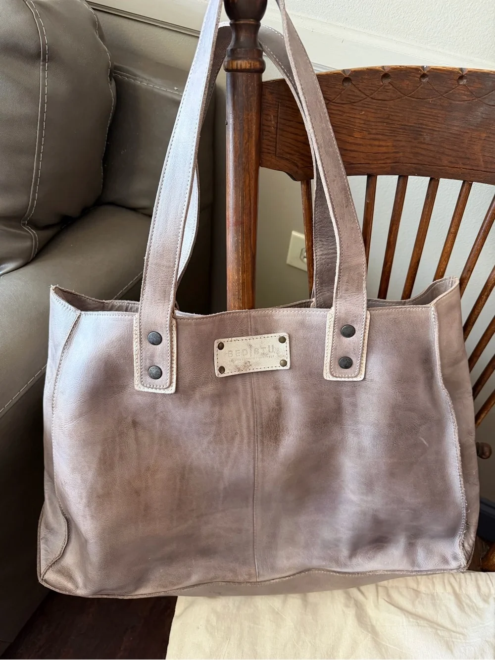 Bed Stu Taupe-Brown Distressed Leather Tote. Rockaway   Beautiful purse!!